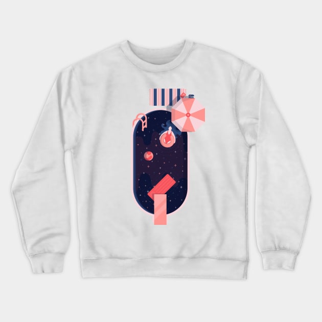 Starbathing Crewneck Sweatshirt by BadOdds